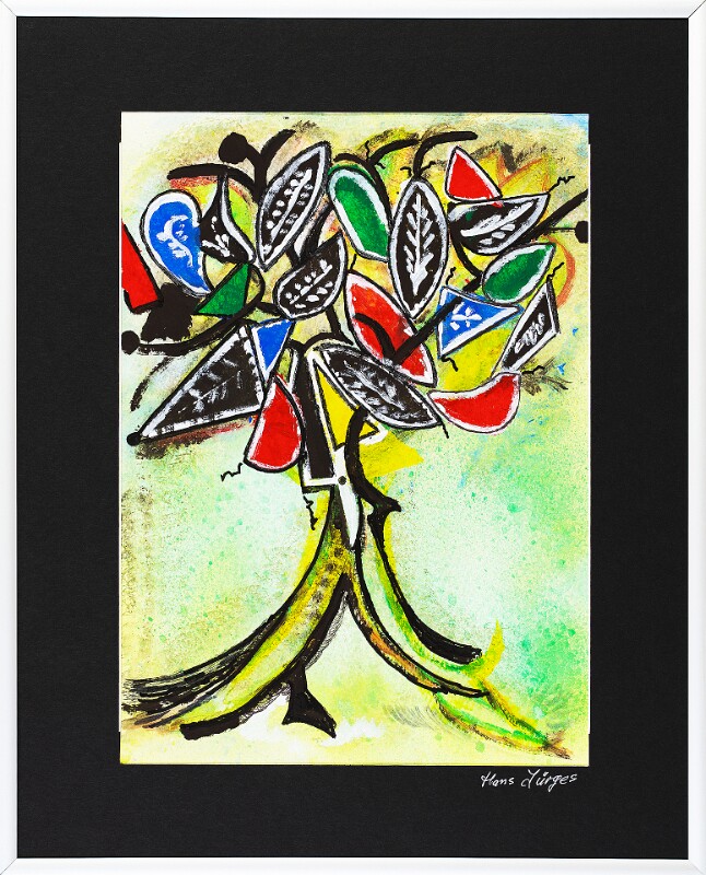 Abstrakt-Expressiv 16 Acrylfarbe auf Papier Original im Alurahmen 50 x 40 cm / 250,- € Als Kunstdruck erhältlich: DIN A4 im Passepartout 40 x 30 cm, 55,- €