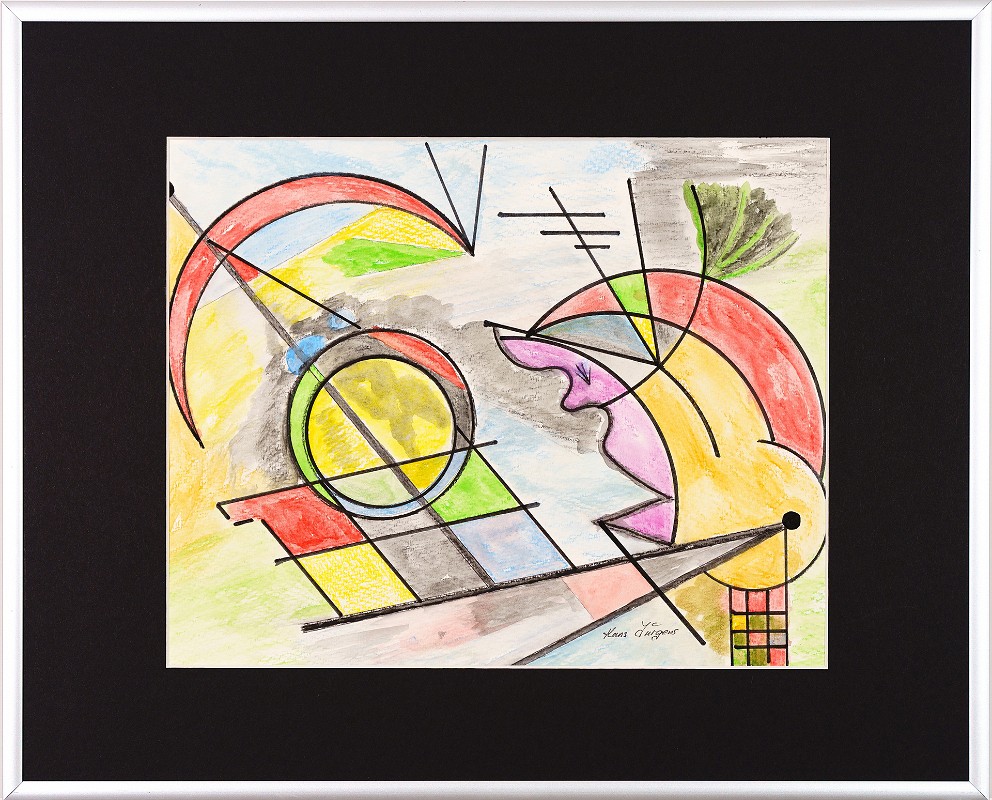 Abstrakt-Expressiv 02 Acrylfarbe auf Papier Original im Alurahmen 50 x 40 cm / 250,- € Als Kunstdruck erhältlich: DIN A4 im Passepartout 40 x 30 cm, 55,- €