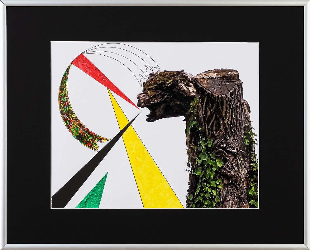 Abstrakt-Expressiv 12 Acrylfarbe auf Papier Original im Alurahmen 50 x 40 cm / 250,- € Als Kunstdruck erhältlich: DIN A4 im Passepartout 40 x 30 cm, 55,- €